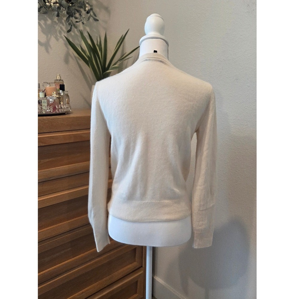 Quince Mongolian Cashmere Crewneck Sweater Ivory Cream Women Size Small - Picture 4 of 12